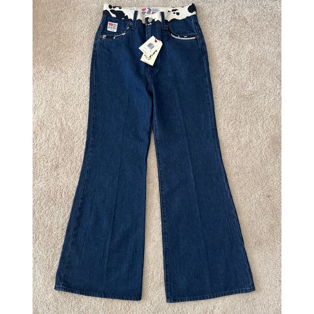 Levi’s Pixar Toy Story Jessie Western Ribcage Bell Flare Jean Women 29 Cowgirl - Picture 8 of 16
